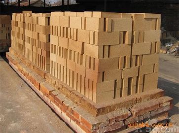 High Temperature Resistent Fire Clay Brick , Glass Furnace Fireclay Block for Furnace